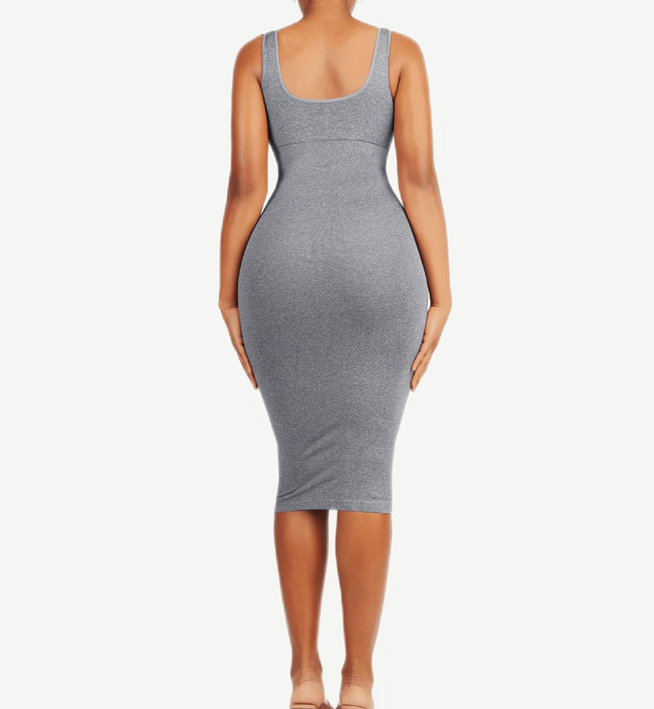 U-Back Shape Wear Dress Grey